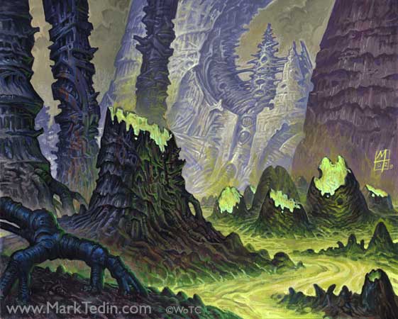 Mirrodin Swamp Art